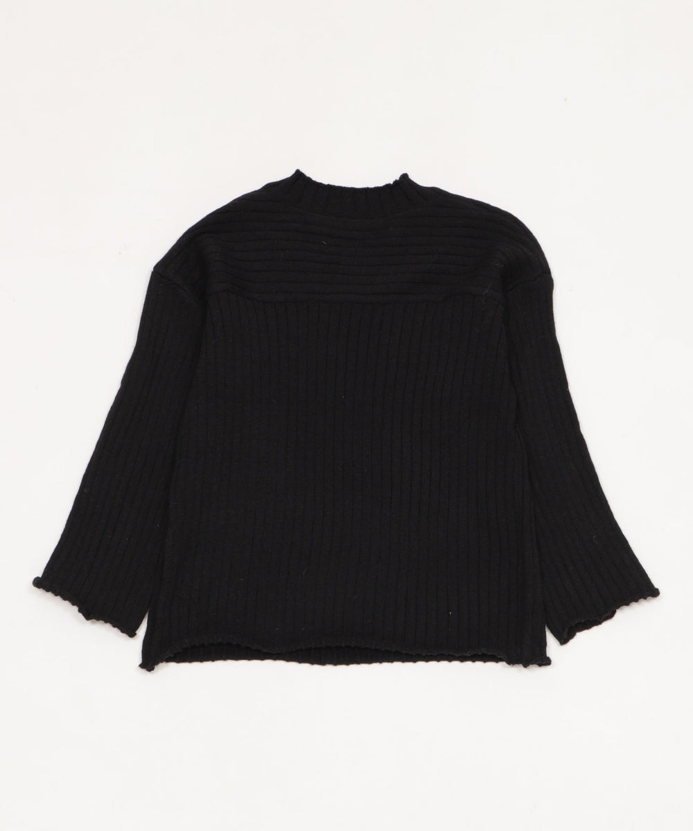 Vネックナンバービッグニット