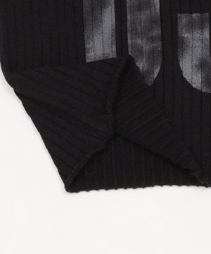 Vネックナンバービッグニット