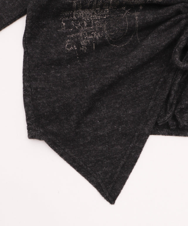 ドロストショルダーグラフィックトップ