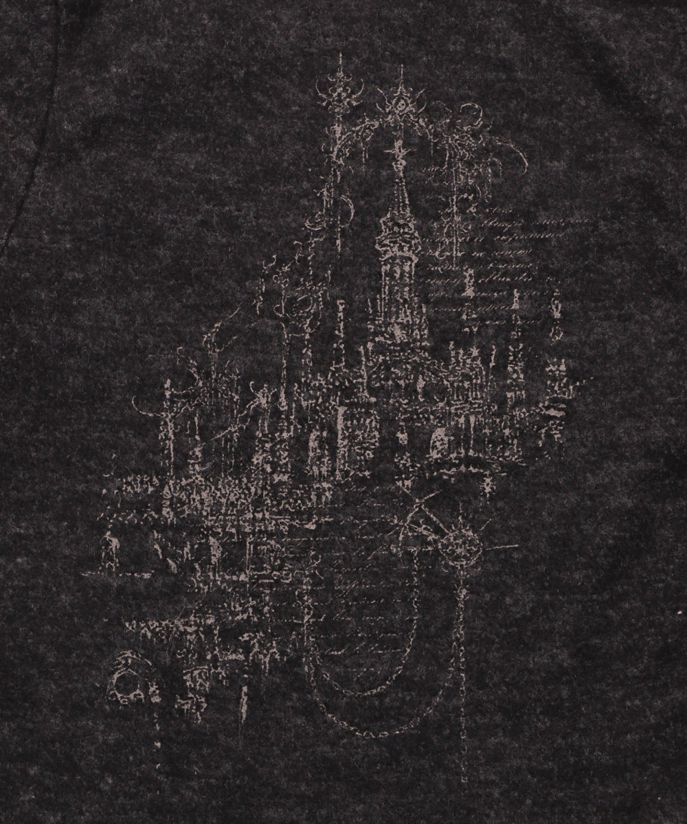 ドロストショルダーグラフィックトップ