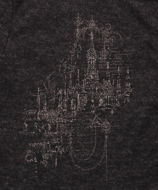 ドロストショルダーグラフィックトップ