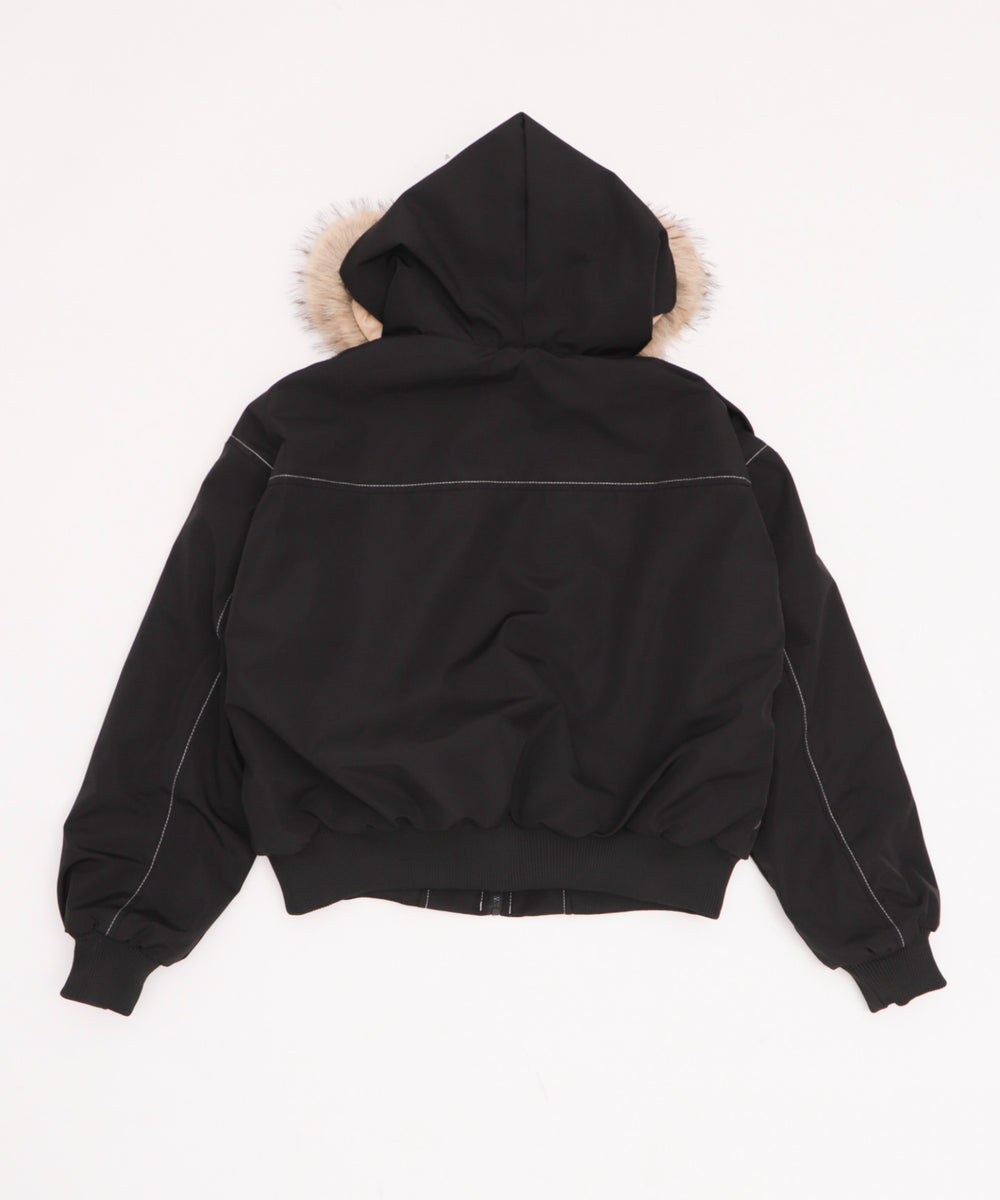 FファーフードボンバーJKT