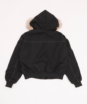 FファーフードボンバーJKT