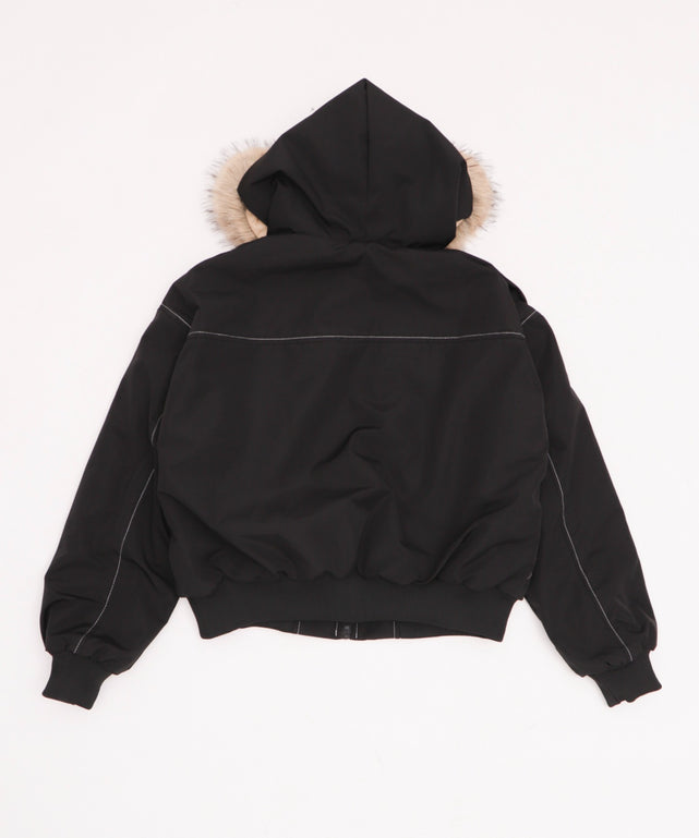 FファーフードボンバーJKT