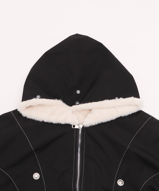 FファーフードボンバーJKT