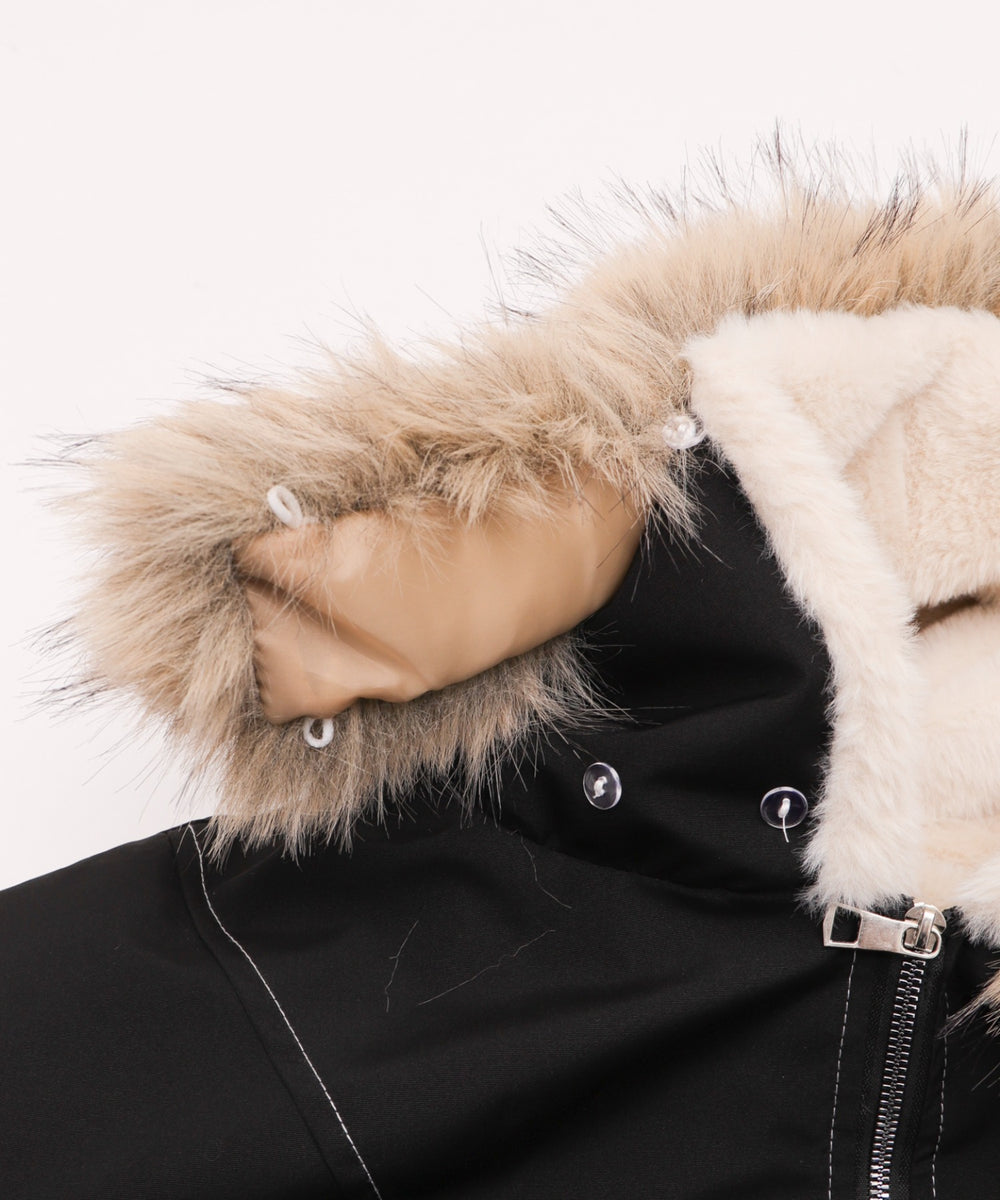 FファーフードボンバーJKT