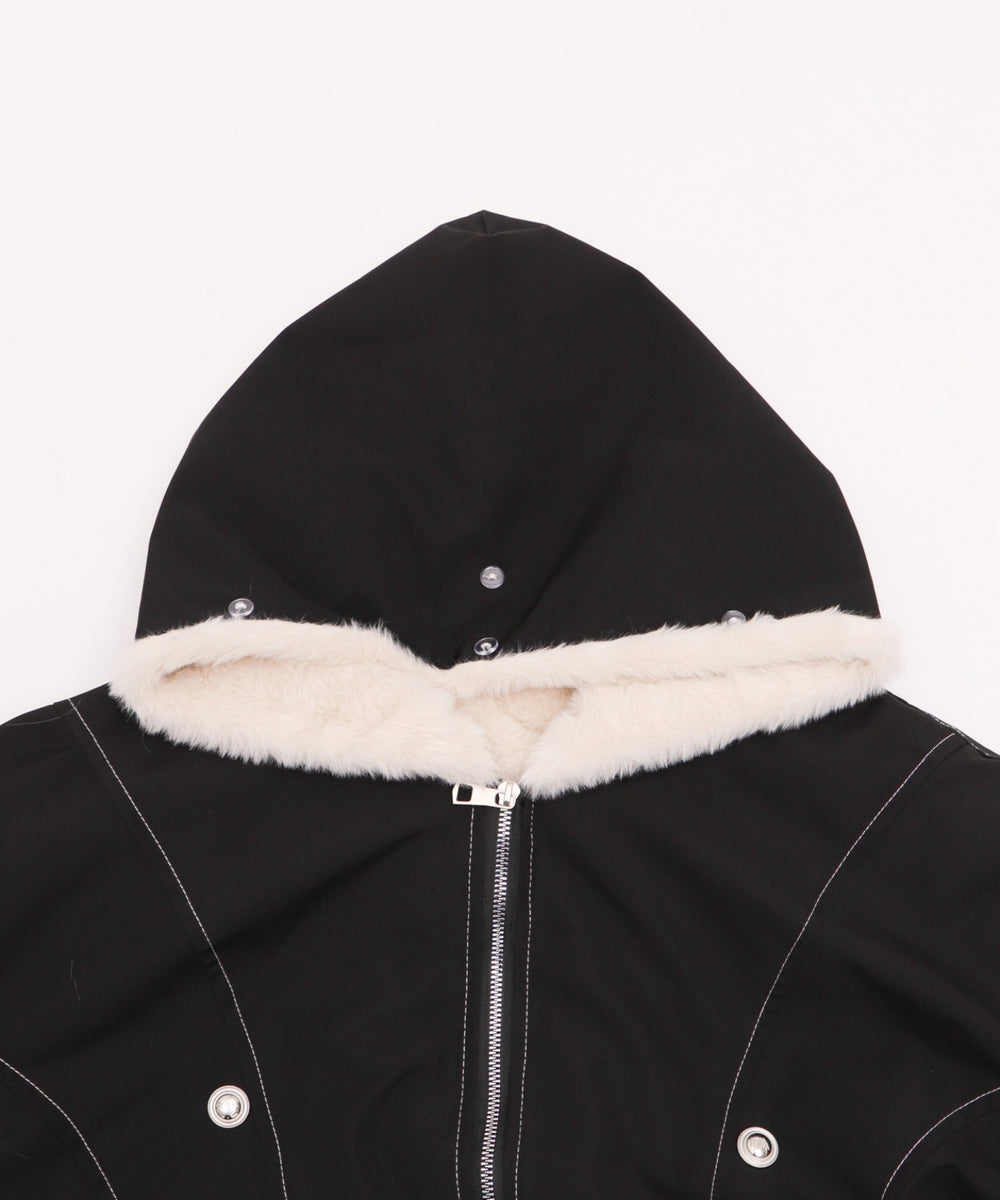 FファーフードボンバーJKT