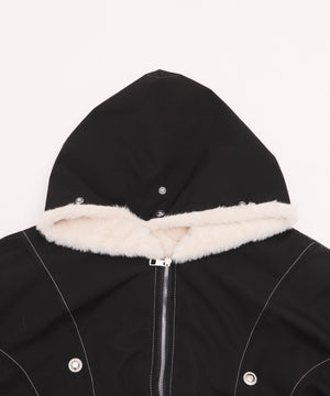 FファーフードボンバーJKT