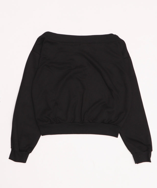 オフショルロゴルーズトップ