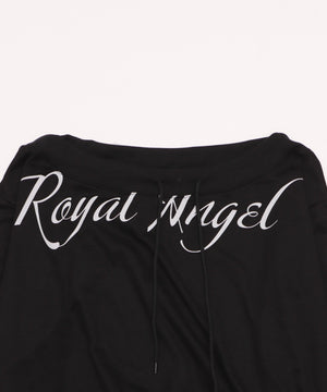 オフショルロゴルーズトップ