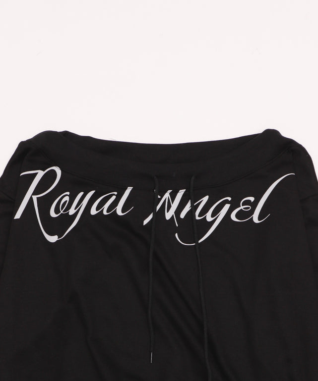 オフショルロゴルーズトップ