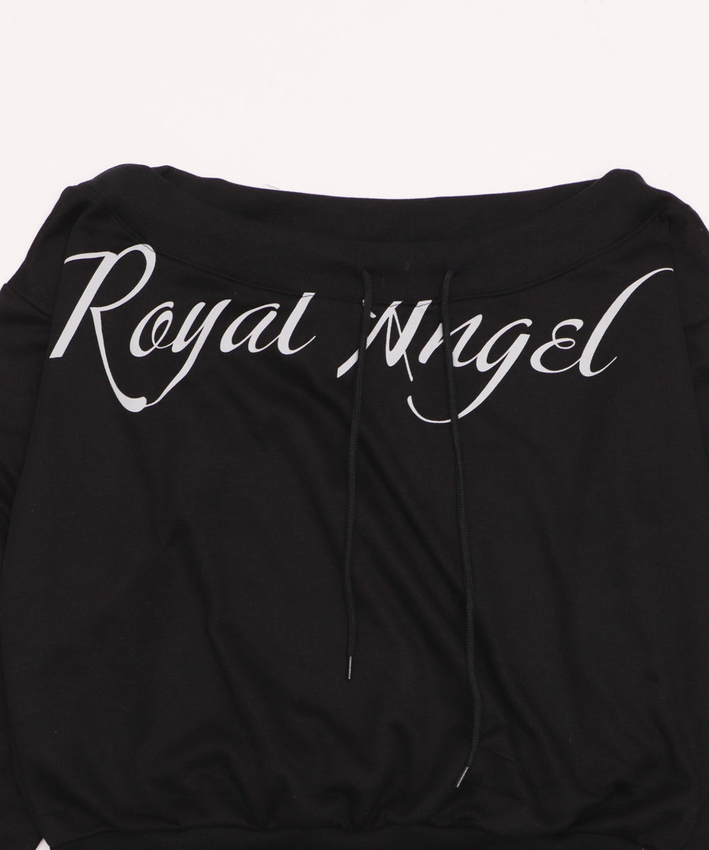 オフショルロゴルーズトップ