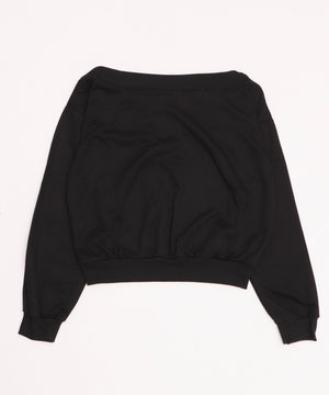 オフショルロゴルーズトップ