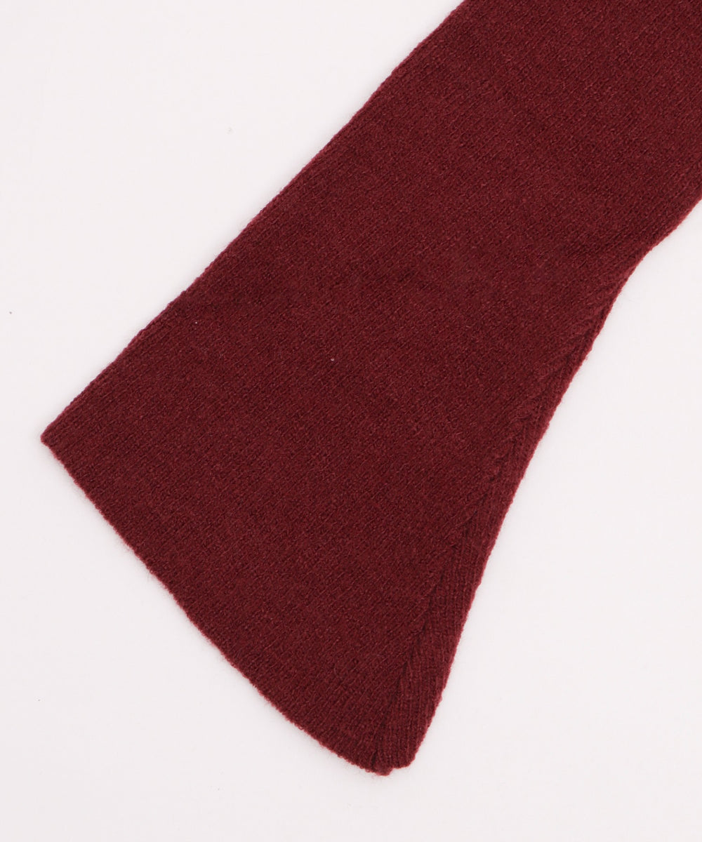 オフショルロゴスリットニットトップ