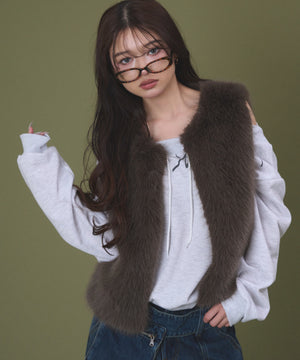 ブラウン モデル：163cm F着用