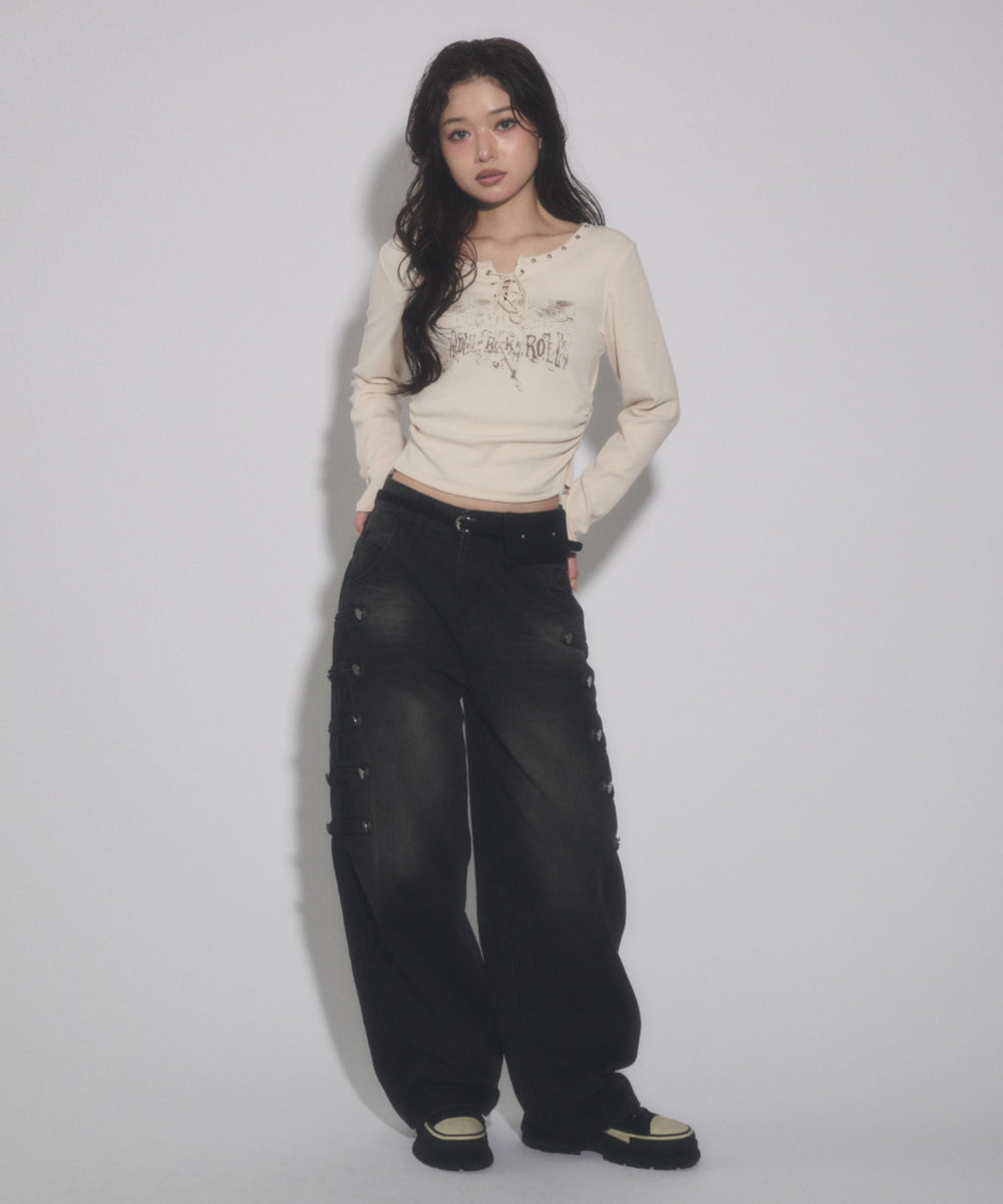 デニムブラック モデル：163cm S着用