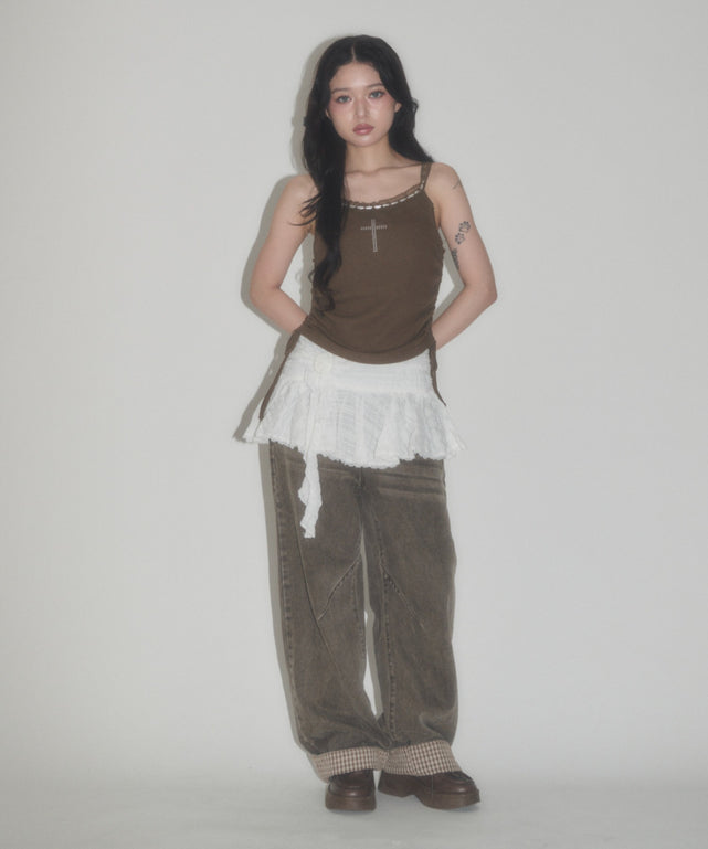 ブラウン モデル：163cm F着用