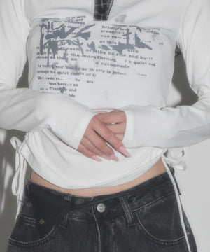 チェックカラーデザインLS Tシャツ