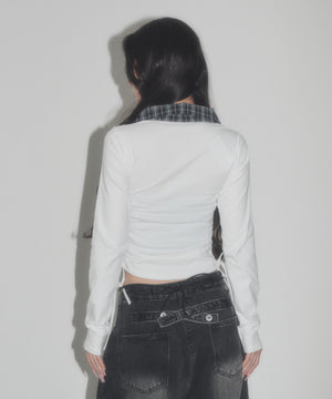 ホワイト モデル：163cm F着用