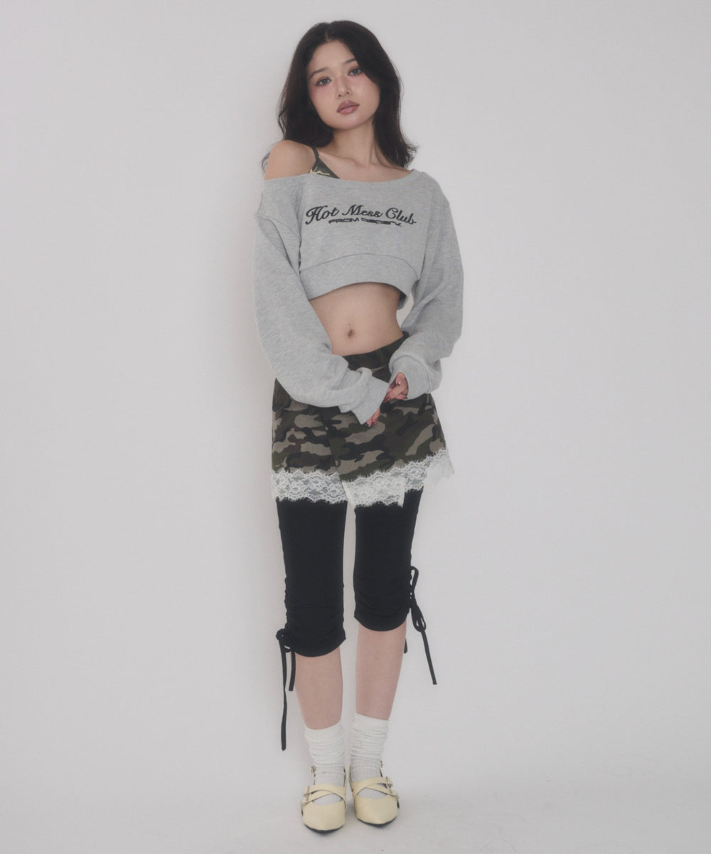 杢グレー モデル：163cm F着用