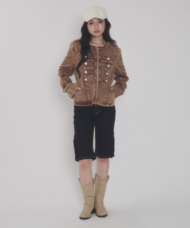 ブラウン モデル：163cm F着用
