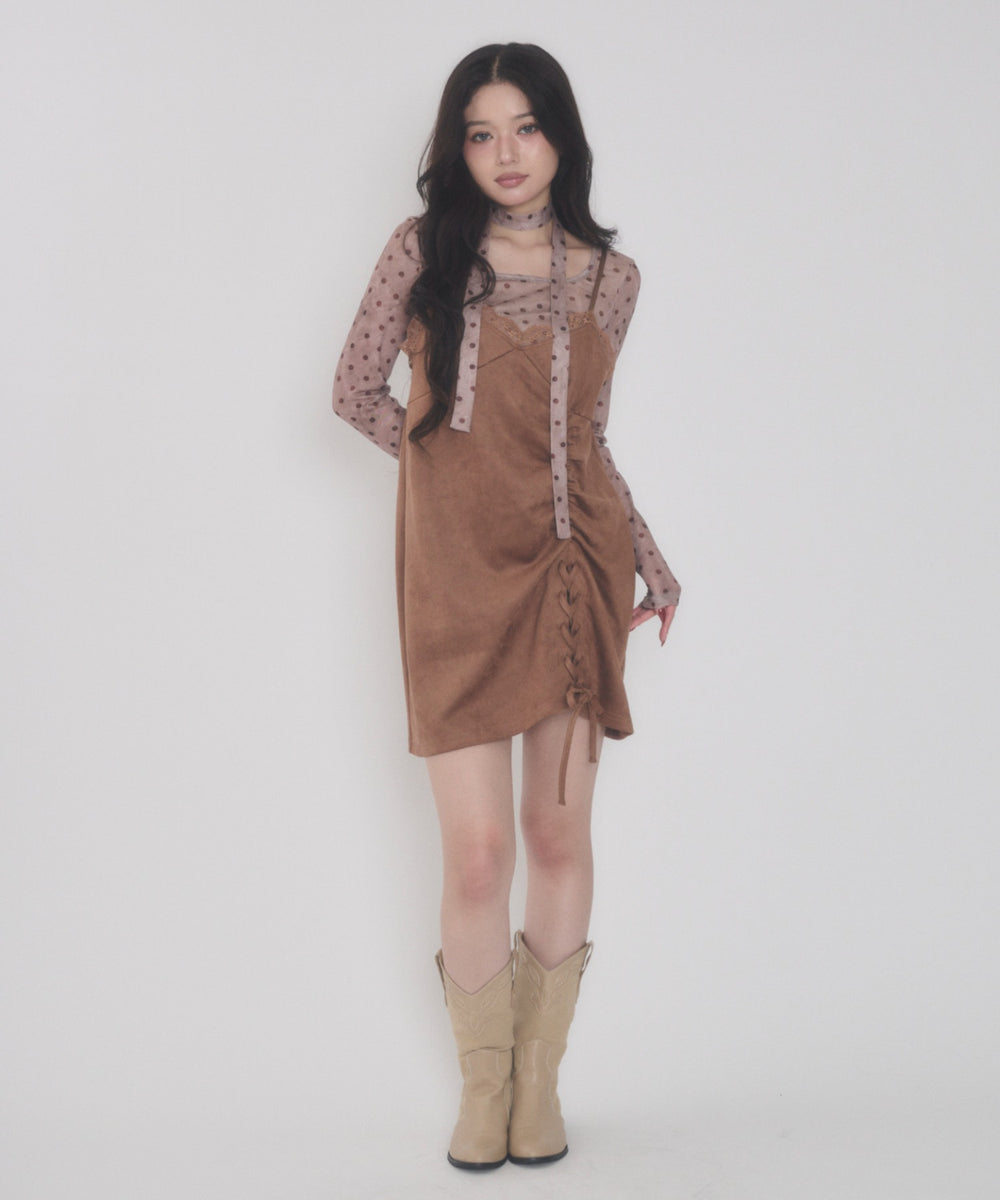ブラウン モデル：163cm F着用