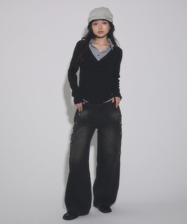 ブラウン モデル：163cm F着用