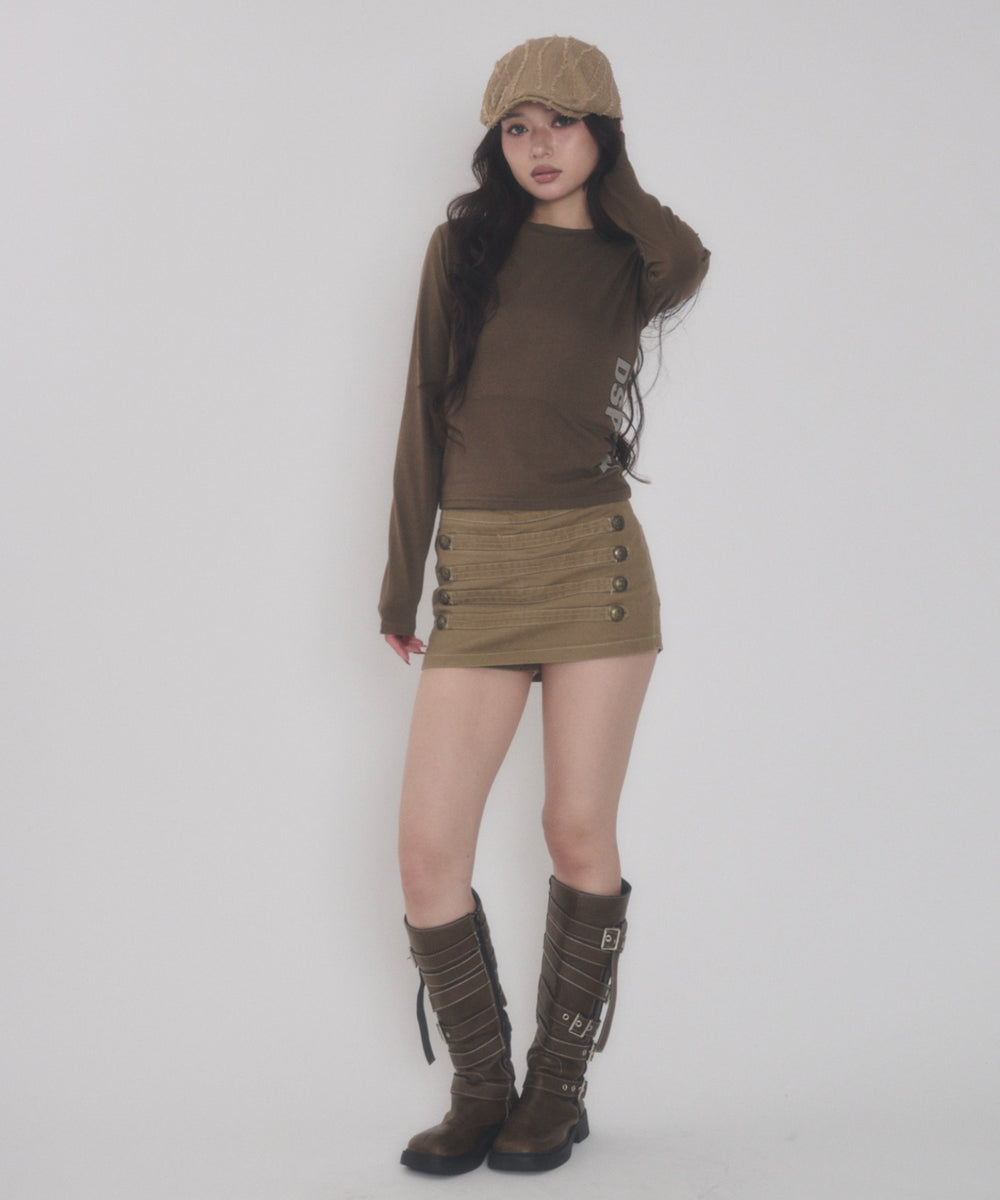 ブラウン モデル：163cm F着用