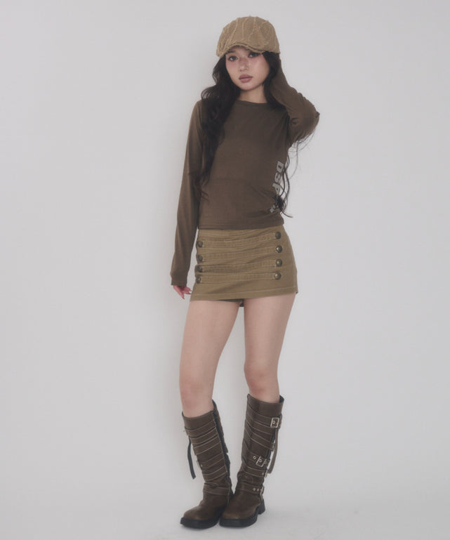 ブラウン モデル：163cm F着用