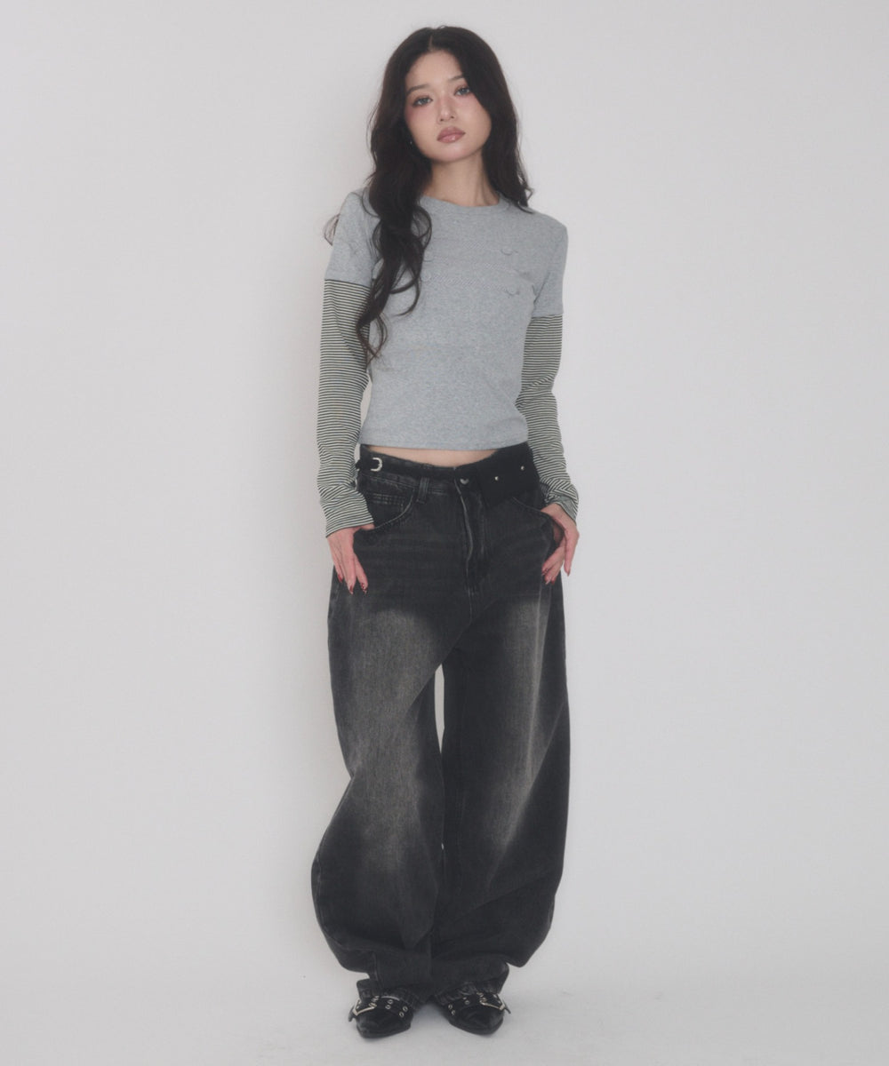 グレー モデル：163cm F着用