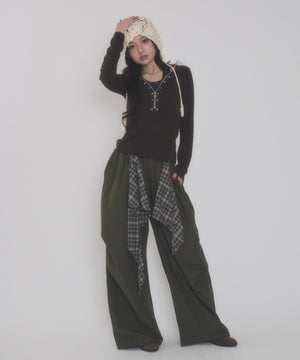 ブラウン モデル：163cm F着用