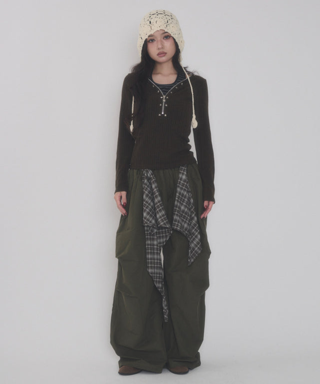 ブラウン モデル：163cm F着用