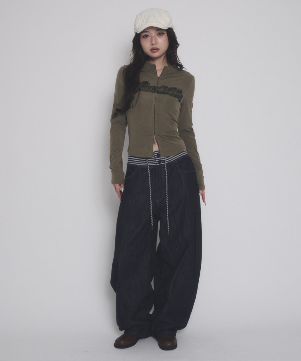 カーキ モデル：163cm F着用