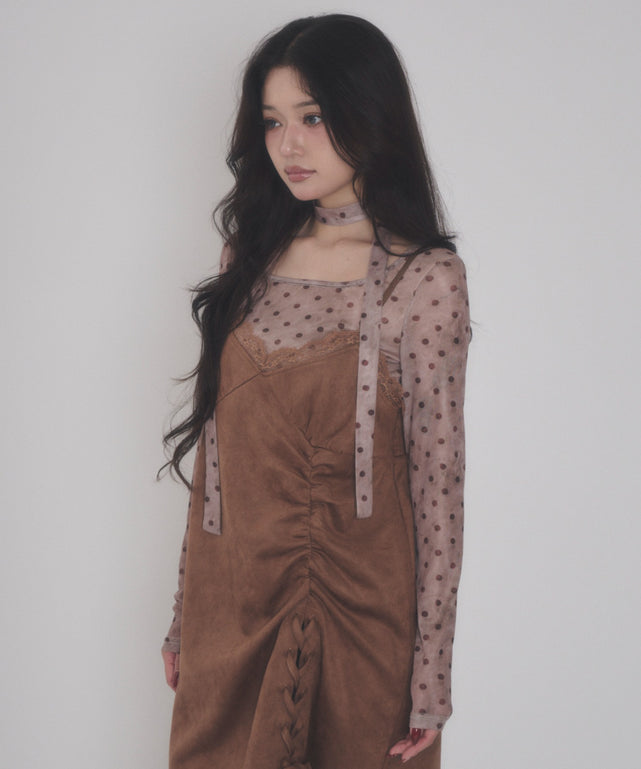 ブラウン モデル：163cm F着用