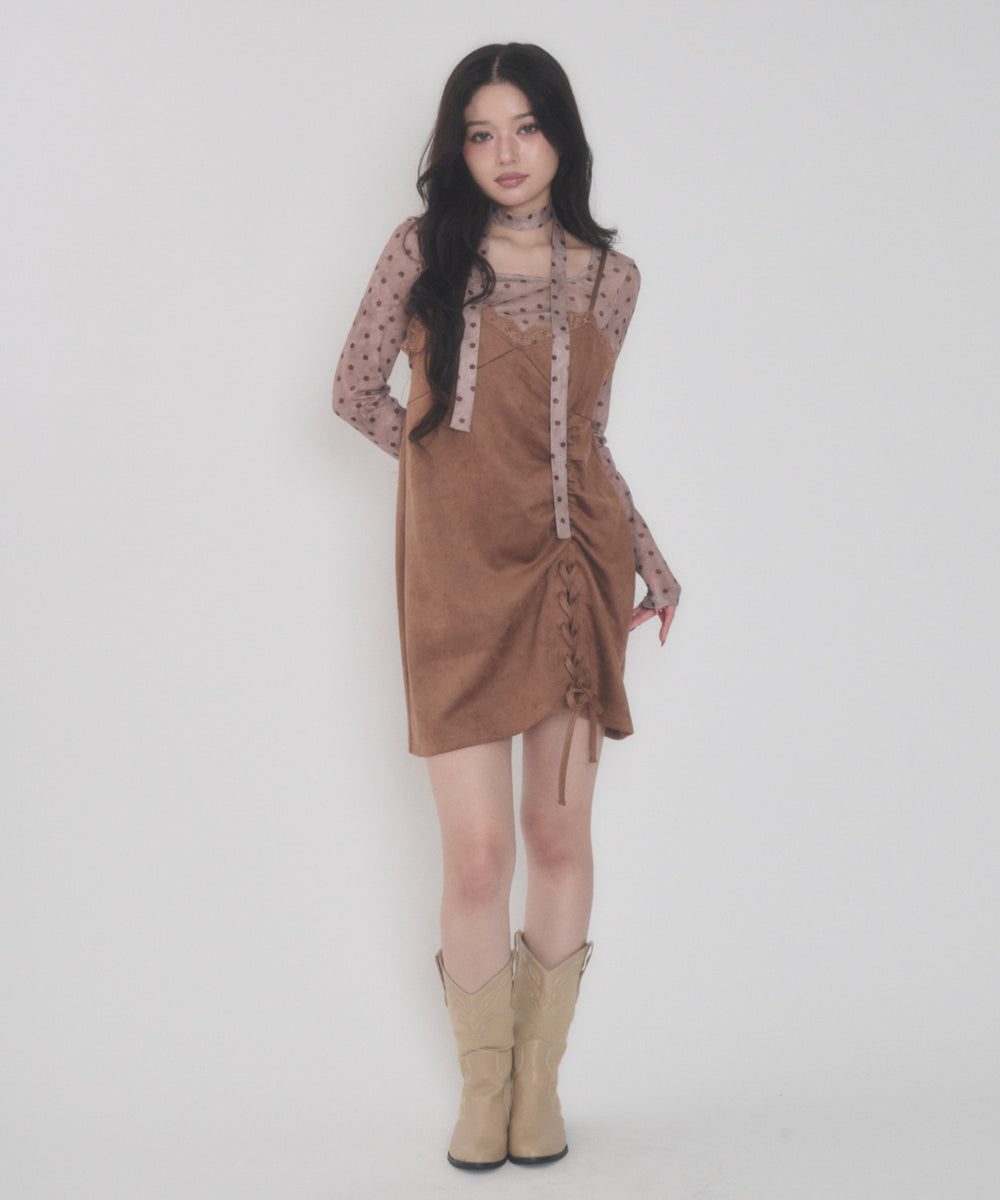 ブラウン モデル：163cm F着用