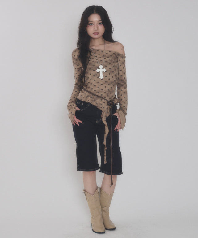 ブラウン モデル：163cm F着用