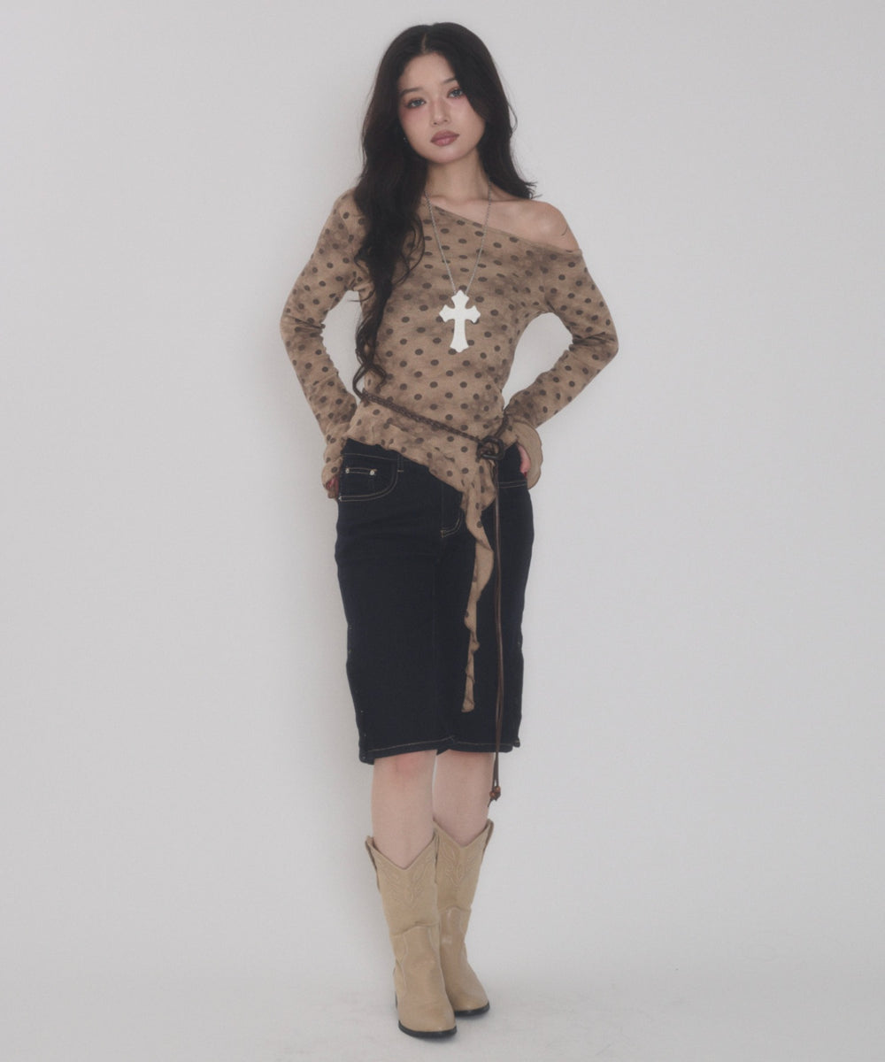 ブラウン モデル：163cm F着用