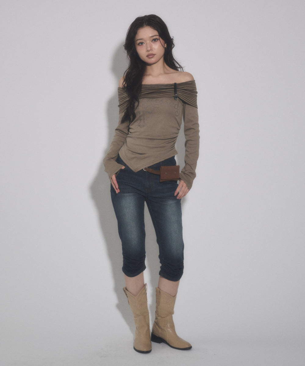 ベージュ モデル：163cm F着用