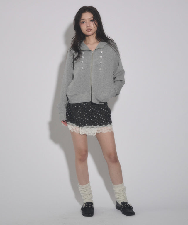 杢グレー モデル：163cm F着用