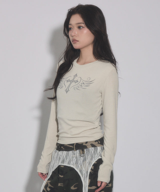 ベージュ モデル：163cm F着用