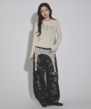 ベージュ モデル：163cm F着用