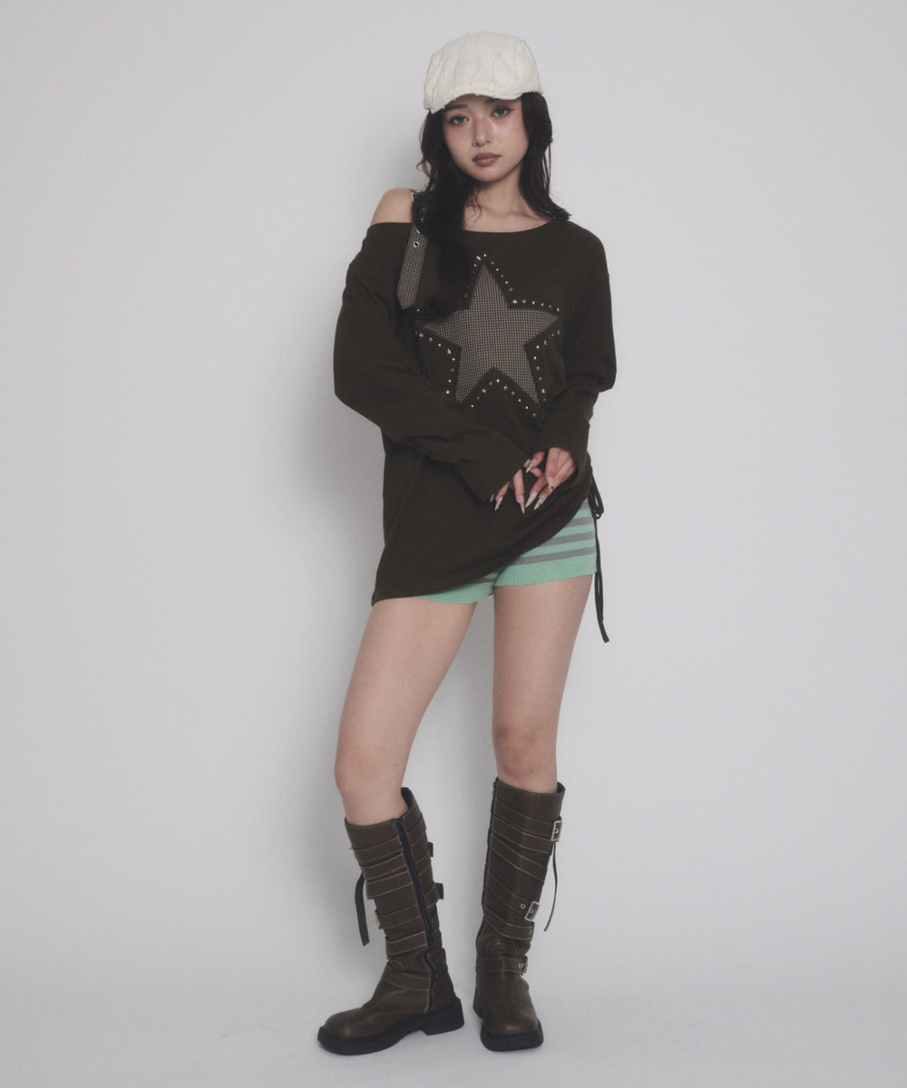 ブラウン モデル：163cm F着用