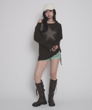 ブラウン モデル：163cm F着用