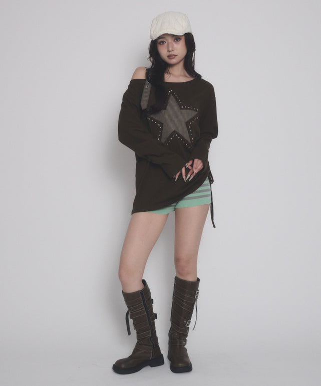 ブラウン モデル：163cm F着用