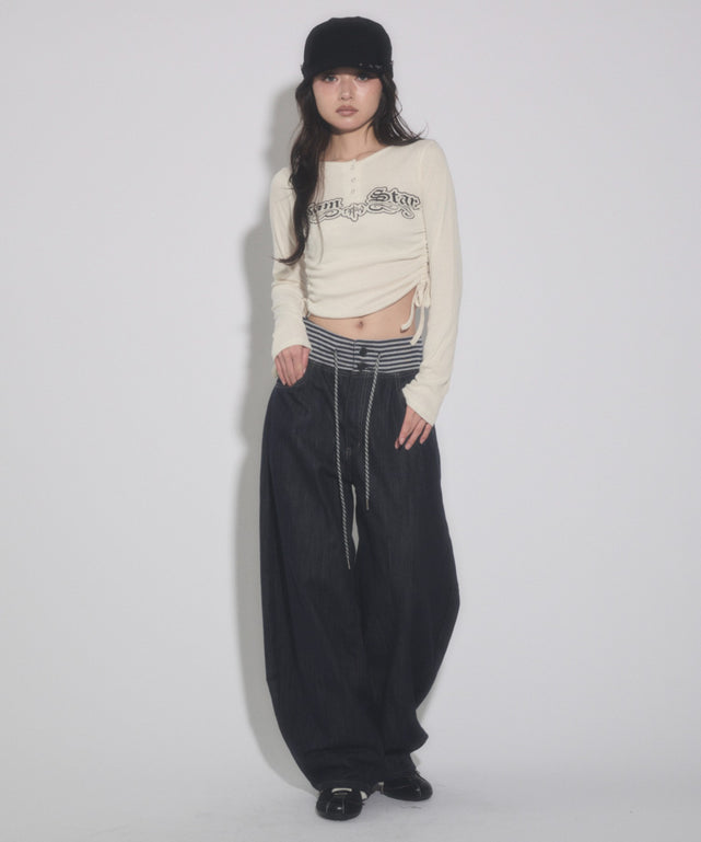 ホワイトアイボリー モデル：163cm F着用