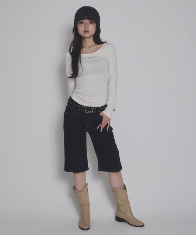 ホワイト モデル：163cm F着用