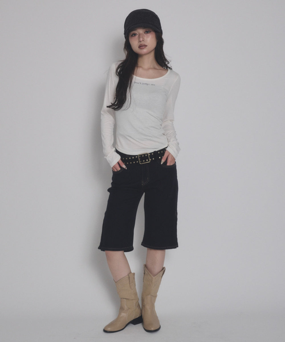 ホワイト モデル：163cm F着用