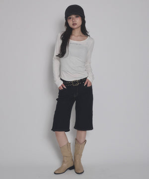ホワイト モデル：163cm F着用