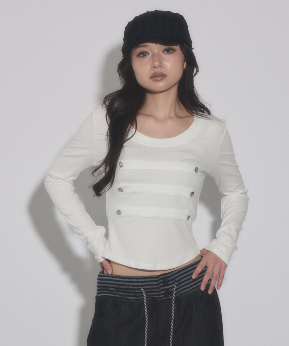 ホワイト モデル：163cm F着用
