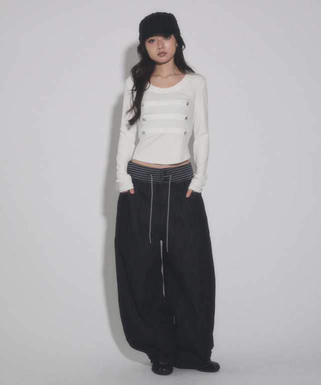 ホワイト モデル：163cm F着用